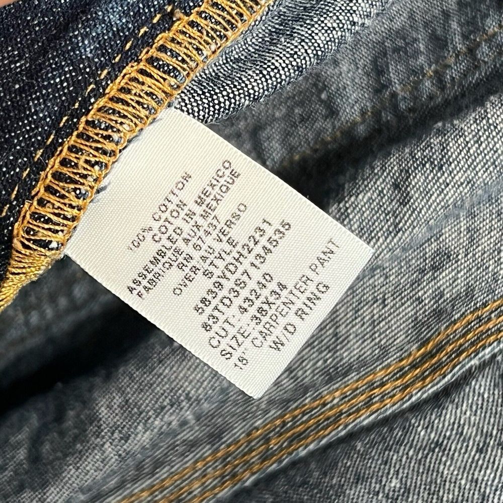 Vintage Polo Ralph Lauren Jeans Mens 38x34 Denim 90s Streetwear Baggy Skater Y2K - Picture 4 of 16